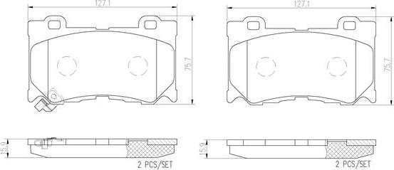 Brembo P56089N - Kit pastiglie freno, Freno a disco autozon.pro