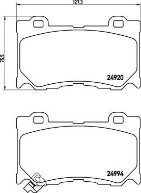 Brembo P 56 089 - Kit pastiglie freno, Freno a disco autozon.pro