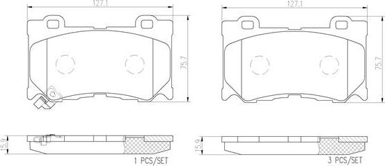 Brembo P56084N - Kit pastiglie freno, Freno a disco autozon.pro