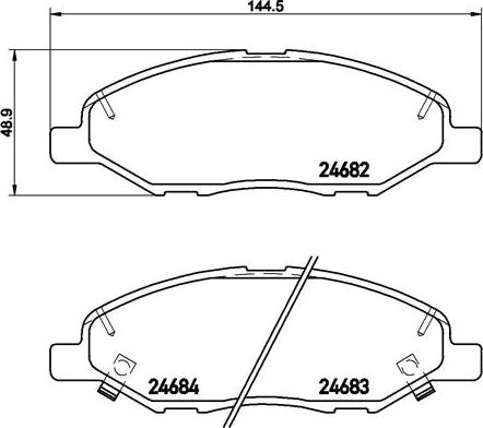 Brembo P 56 088 - Kit pastiglie freno, Freno a disco autozon.pro