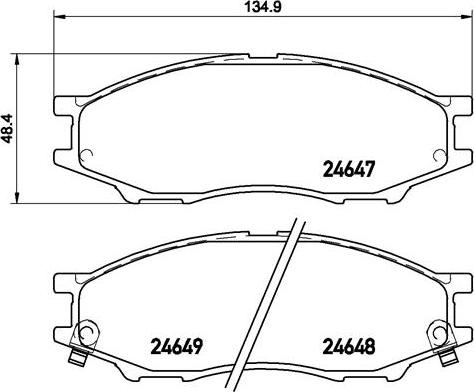 Brembo P 56 083 - Kit pastiglie freno, Freno a disco autozon.pro