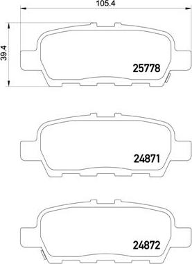 Brembo P 56 087 - Kit pastiglie freno, Freno a disco autozon.pro