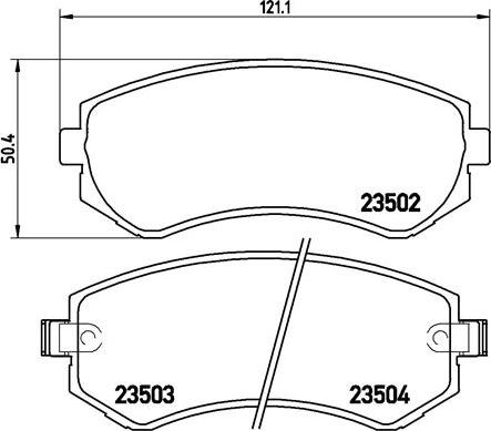 Brembo P 56 039 - Kit pastiglie freno, Freno a disco autozon.pro