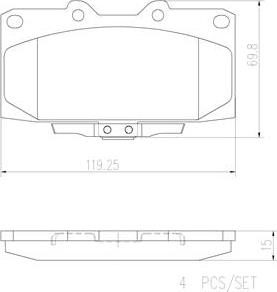 Brembo P56034N - Kit pastiglie freno, Freno a disco autozon.pro