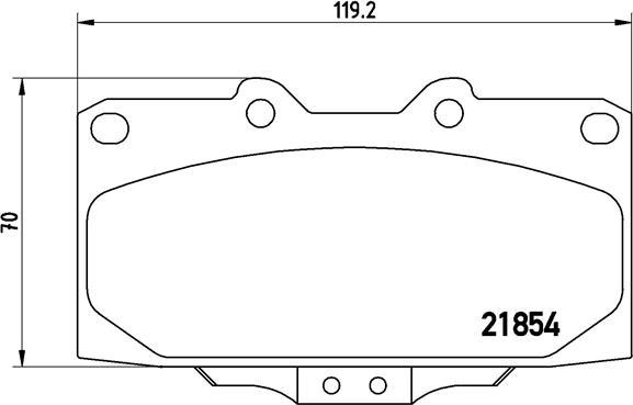 Brembo P 56 034 - Kit pastiglie freno, Freno a disco autozon.pro