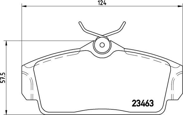 Brembo P 56 036 - Kit pastiglie freno, Freno a disco autozon.pro