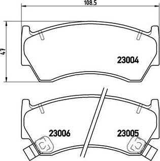 Brembo P 56 033 - Kit pastiglie freno, Freno a disco autozon.pro