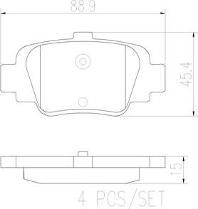 Brembo P56032N - Kit pastiglie freno, Freno a disco autozon.pro