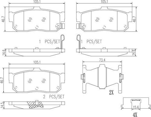 Brembo P56029N - Kit pastiglie freno, Freno a disco autozon.pro