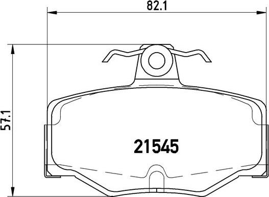 Brembo P 56 024 - Kit pastiglie freno, Freno a disco autozon.pro