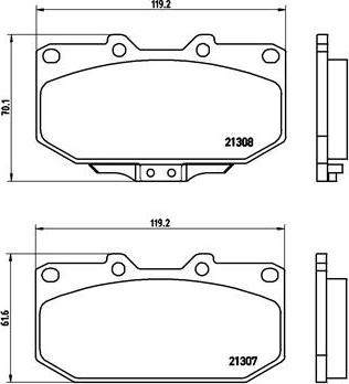 Brembo P 56 025 - Kit pastiglie freno, Freno a disco autozon.pro