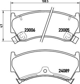 Brembo P 56 026 - Kit pastiglie freno, Freno a disco autozon.pro