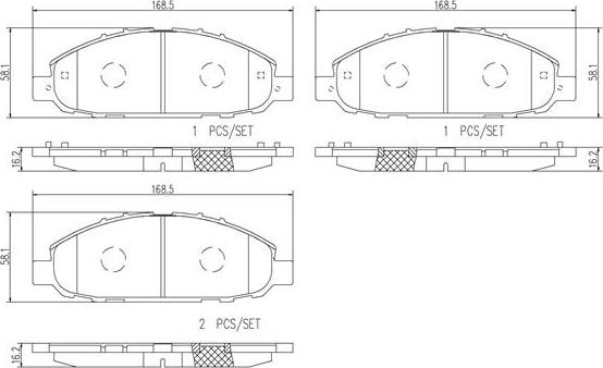 Brembo P56075N - Kit pastiglie freno, Freno a disco autozon.pro