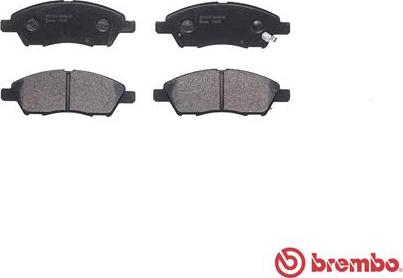 Brembo P 56 070 - Kit pastiglie freno, Freno a disco autozon.pro