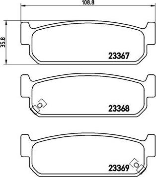 Brembo P 56 071 - Kit pastiglie freno, Freno a disco autozon.pro