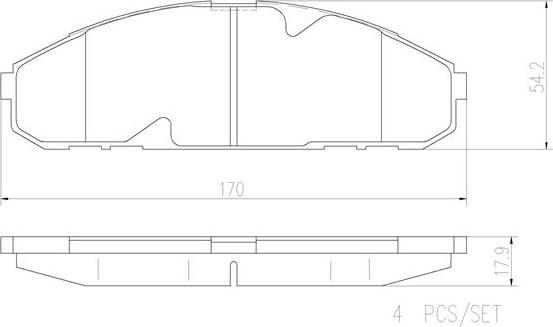 Brembo P56072N - Kit pastiglie freno, Freno a disco autozon.pro