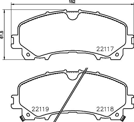 Brembo P 56 106 - Kit pastiglie freno, Freno a disco autozon.pro