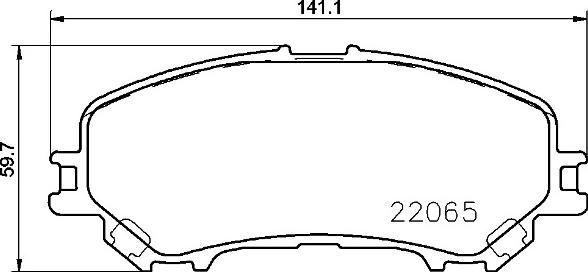 Brembo P 56 100 - Kit pastiglie freno, Freno a disco autozon.pro