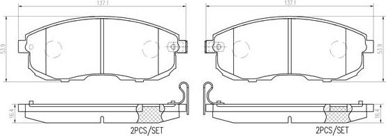 Brembo P56116N - Kit pastiglie freno, Freno a disco autozon.pro