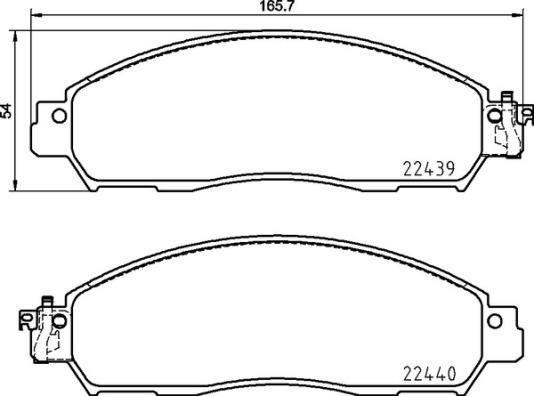 Brembo P 56 120 - Kit pastiglie freno, Freno a disco autozon.pro