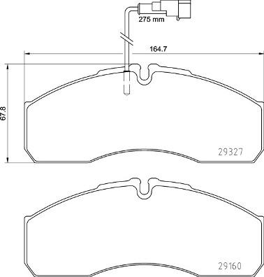 Brembo P 56 123 - Kit pastiglie freno, Freno a disco autozon.pro