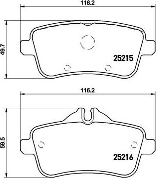 Brembo P 50 099 - Kit pastiglie freno, Freno a disco autozon.pro