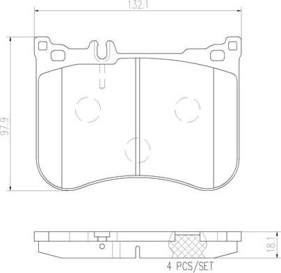 Brembo P50095N - Kit pastiglie freno, Freno a disco autozon.pro