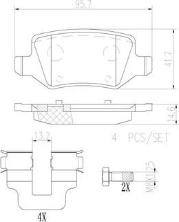 Brembo P50090N - Kit pastiglie freno, Freno a disco autozon.pro