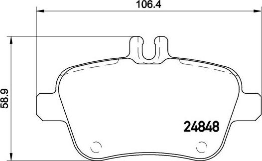 Brembo P 50 091 - Kit pastiglie freno, Freno a disco autozon.pro