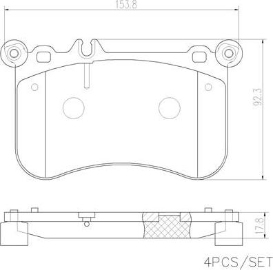 Textar 25219 - Kit pastiglie freno, Freno a disco autozon.pro