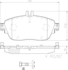 Brembo P50093N - Kit pastiglie freno, Freno a disco autozon.pro