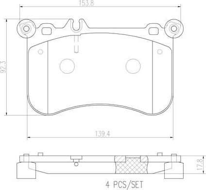 Brembo P50097N - Kit pastiglie freno, Freno a disco autozon.pro