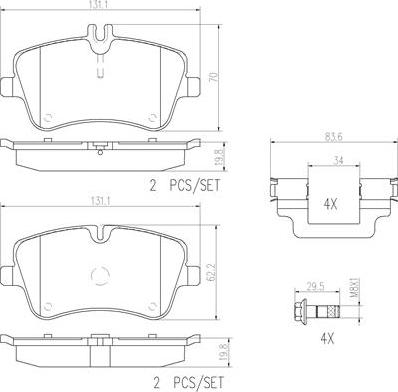 Brembo P50046N - Kit pastiglie freno, Freno a disco autozon.pro