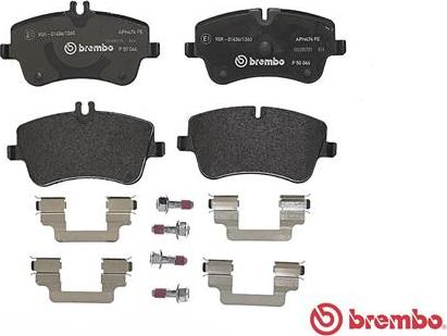 Brembo P 50 046 - Kit pastiglie freno, Freno a disco autozon.pro