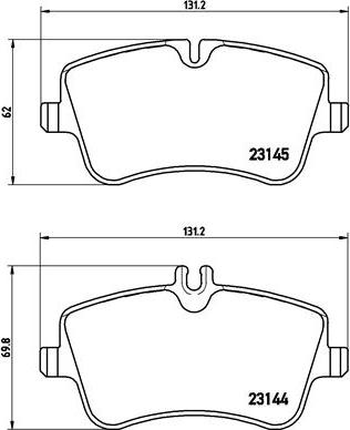 Brembo P 50 046 - Kit pastiglie freno, Freno a disco autozon.pro