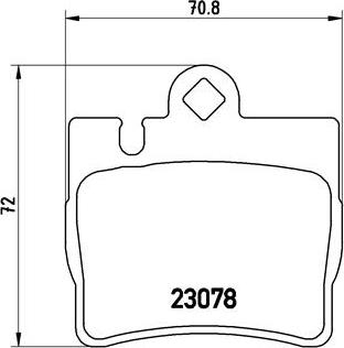 Brembo P 50 042 - Kit pastiglie freno, Freno a disco autozon.pro