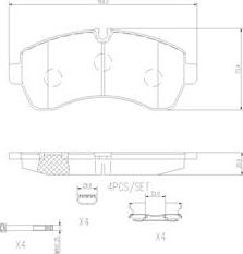 Brembo P50059N - Kit pastiglie freno, Freno a disco autozon.pro