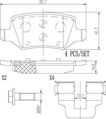 Brembo P50058N - Kit pastiglie freno, Freno a disco autozon.pro