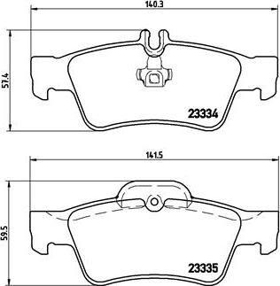 Brembo P 50 052 - Kit pastiglie freno, Freno a disco autozon.pro