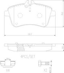 Brembo P50057N - Kit pastiglie freno, Freno a disco autozon.pro