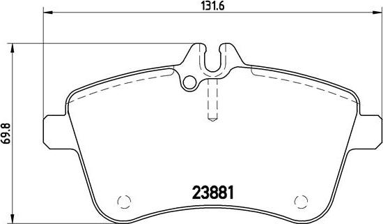 Brembo P 50 057 - Kit pastiglie freno, Freno a disco autozon.pro