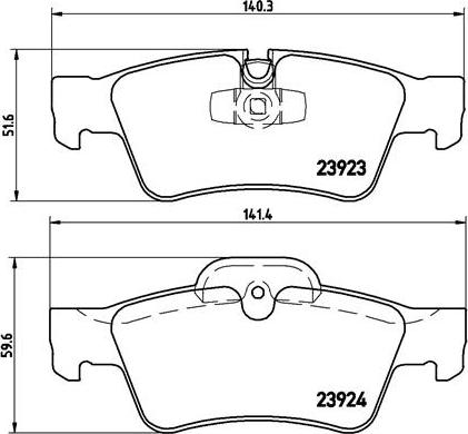 Brembo P 50 064 - Kit pastiglie freno, Freno a disco autozon.pro