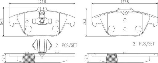 Brembo P50068N - Kit pastiglie freno, Freno a disco autozon.pro