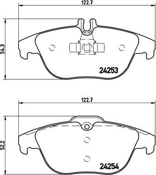 Brembo P 50 068 - Kit pastiglie freno, Freno a disco autozon.pro