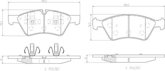 Brembo P50063N - Kit pastiglie freno, Freno a disco autozon.pro