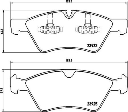 Brembo P 50 063 - Kit pastiglie freno, Freno a disco autozon.pro