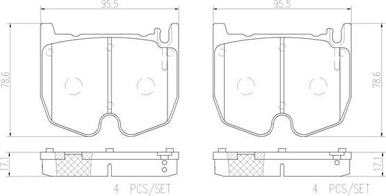 Brembo P50062N - Kit pastiglie freno, Freno a disco autozon.pro