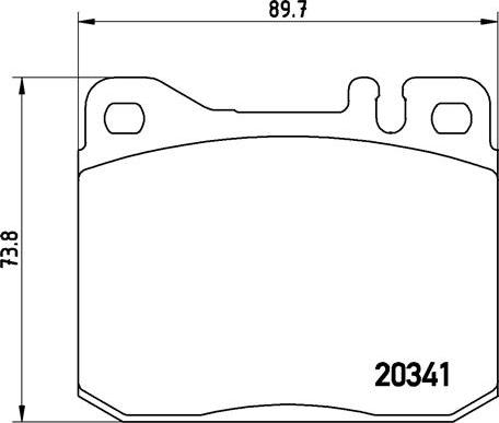 Brembo P 50 004 - Kit pastiglie freno, Freno a disco autozon.pro