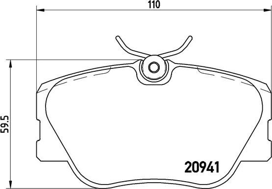 Brembo P 50 008 - Kit pastiglie freno, Freno a disco autozon.pro