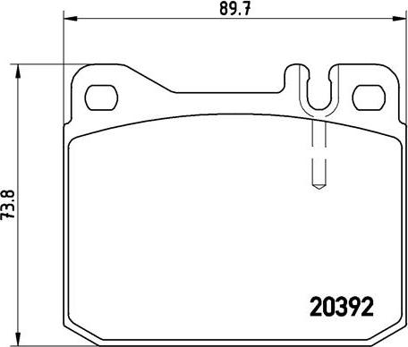 Brembo P 50 002 - Kit pastiglie freno, Freno a disco autozon.pro